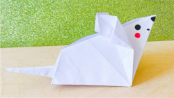 Оригами из бумаги мышка