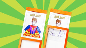 Открытка «Мой папа — супергерой»