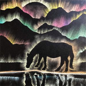 Шаблон «Пейзаж пастелью»