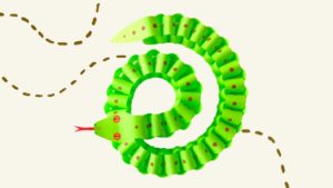 Игрушка «Змейка» из бумаги