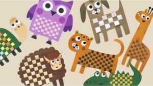 Плетение из бумаги «Забавные зверята»