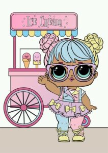 Раскраска «Куклы ЛОЛ»