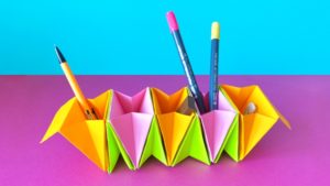 Органайзер-гармошка из бумаги