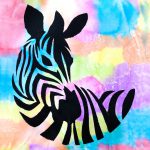 Шаблон «Рисуем зебру»