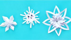 Снежинки из бумаги