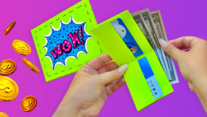 Кошелек из бумаги